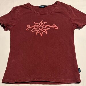Kuhl Women's Maroon Floral Tee